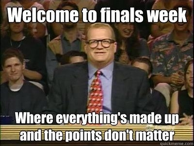 Everything you need to know about finals week