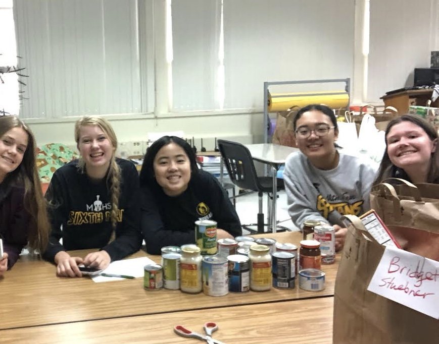 Fall food drives closes with over 600 collected cans