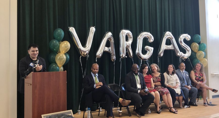 Jose Antonio Vargas Elementary School, named after Mountain View High alumnus, celebrates its opening