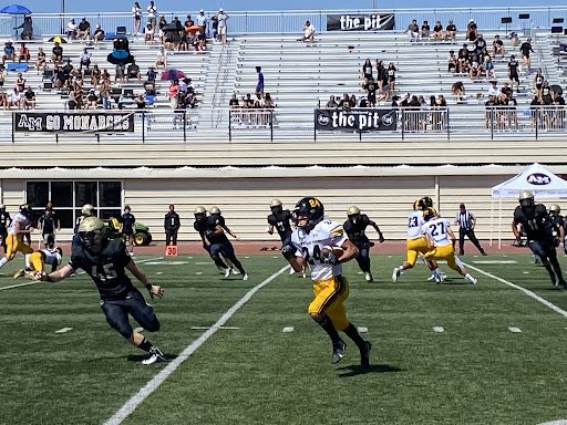 MVHS varsity football plays against Mitty in second match of the season