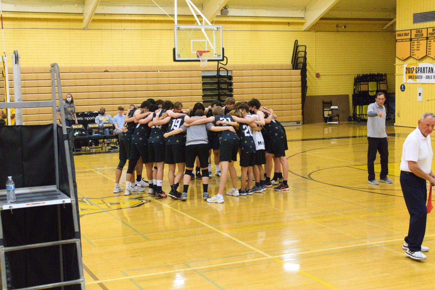 Boys varsity volleyball earns decisive victory in CCS Open Division Playoffs