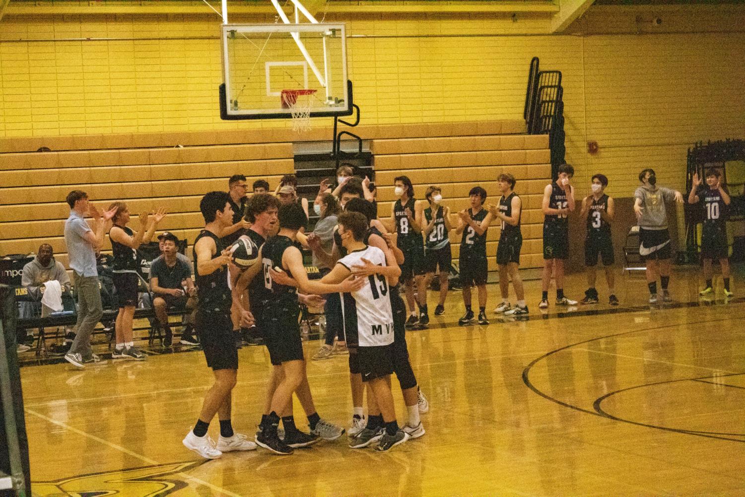 Boys varsity volleyball earns decisive victory in CCS Open Division Playoffs