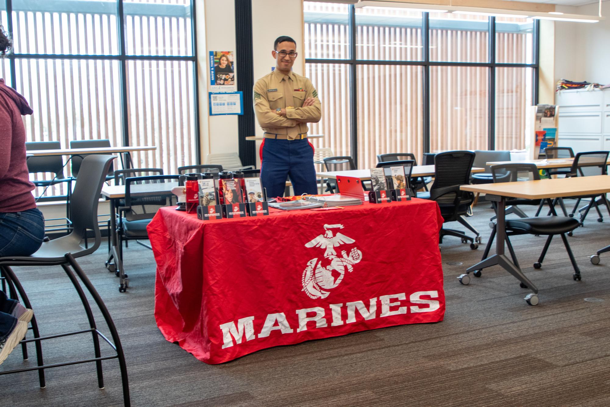 Photo story: College and Career Center hosts booth for students to learn about military
