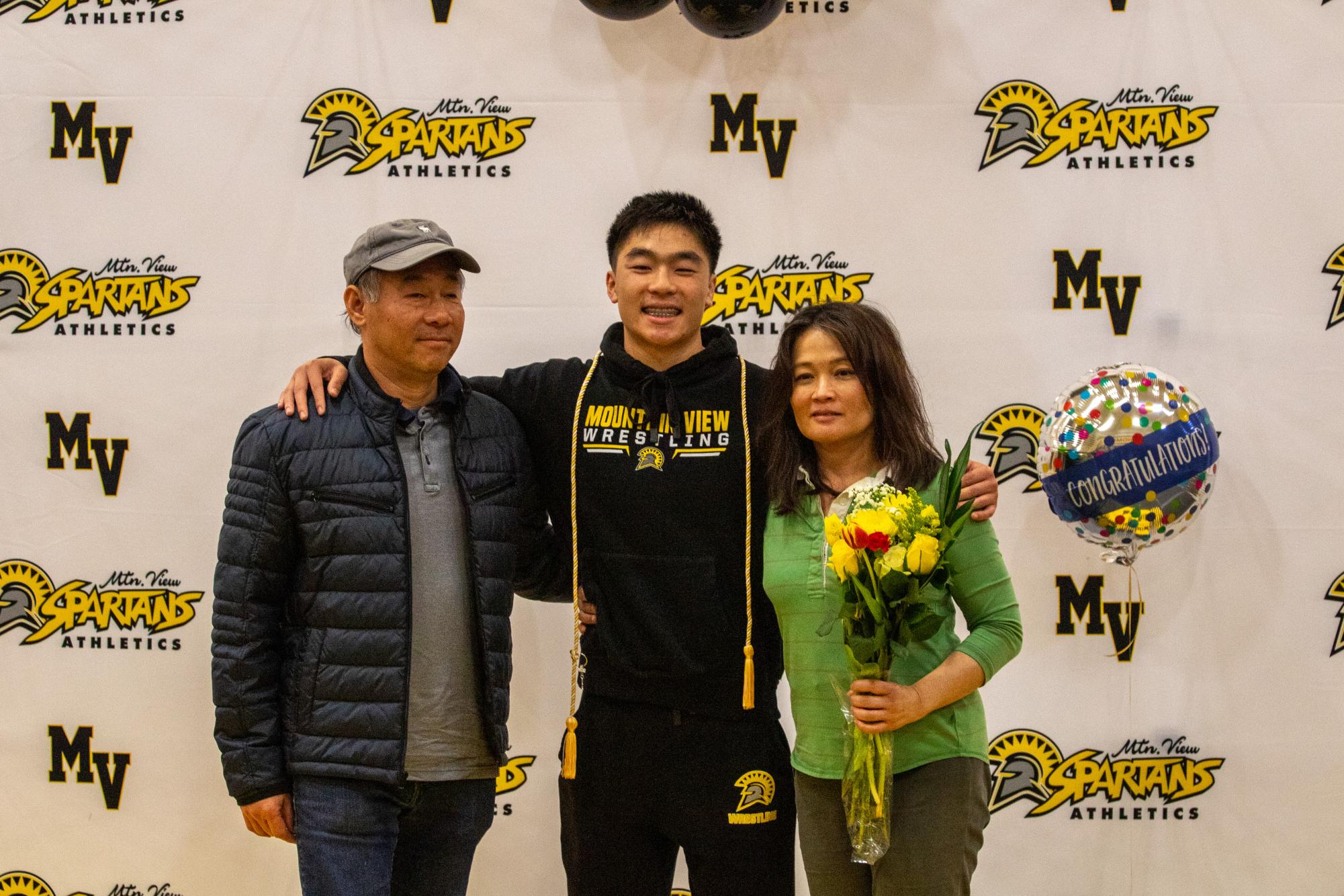 Photo story: Spartans celebrate senior wrestlers at final dual meet