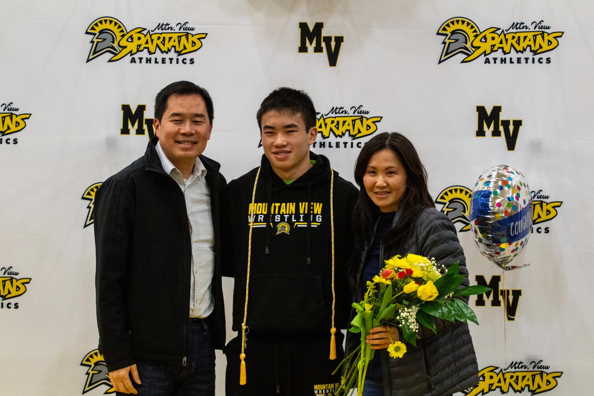 Photo story: Spartans celebrate senior wrestlers at final dual meet