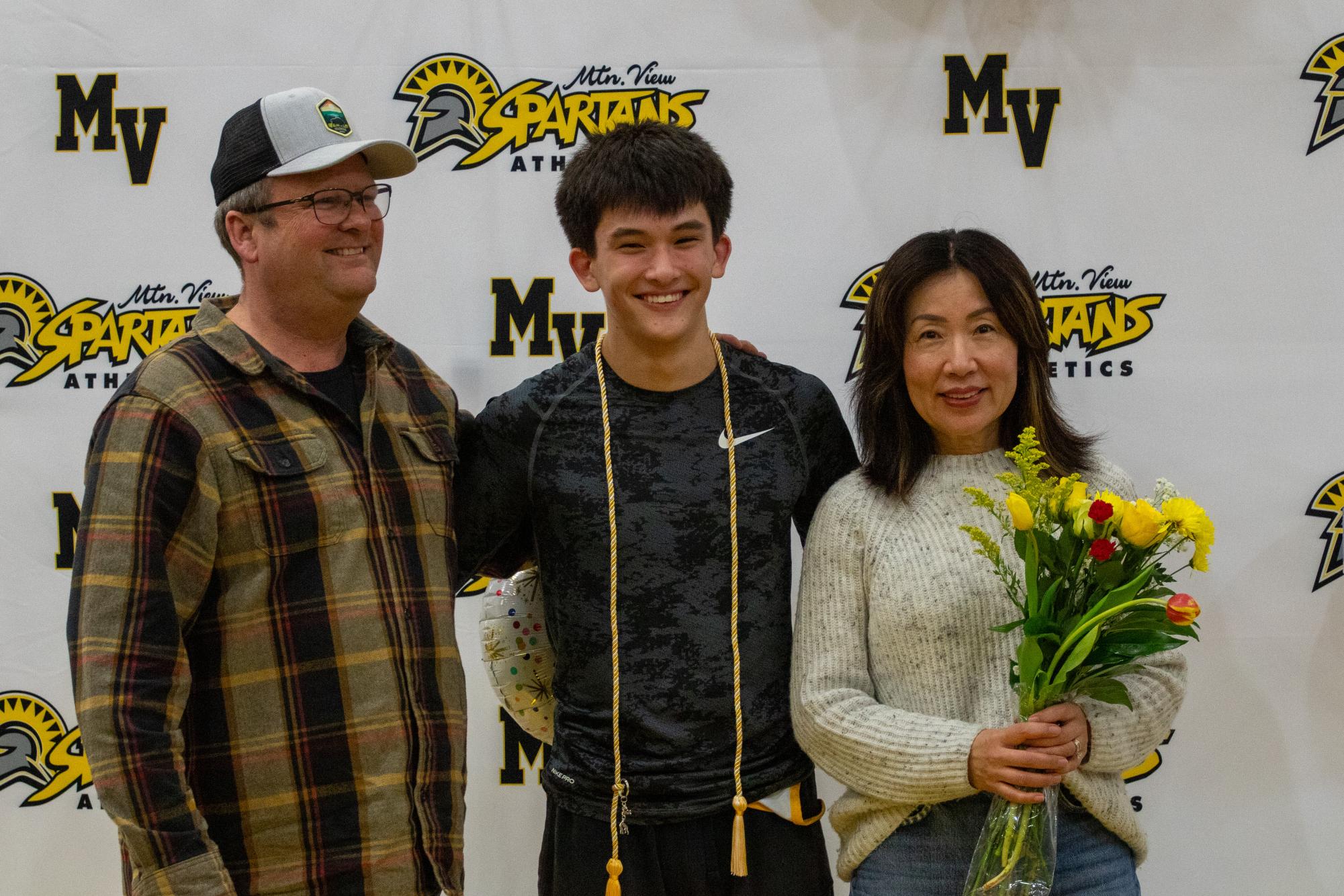 Photo story: Spartans celebrate senior wrestlers at final dual meet