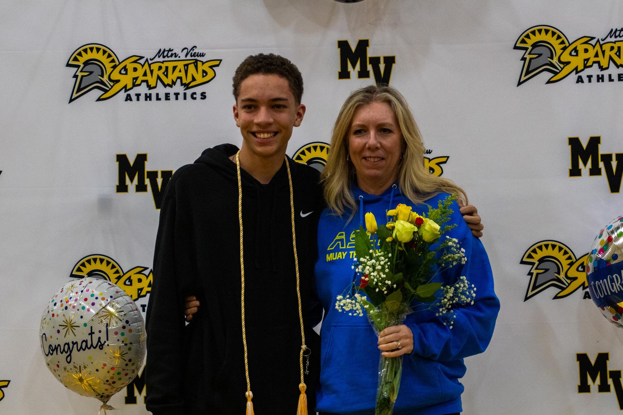 Photo story: Spartans celebrate senior wrestlers at final dual meet