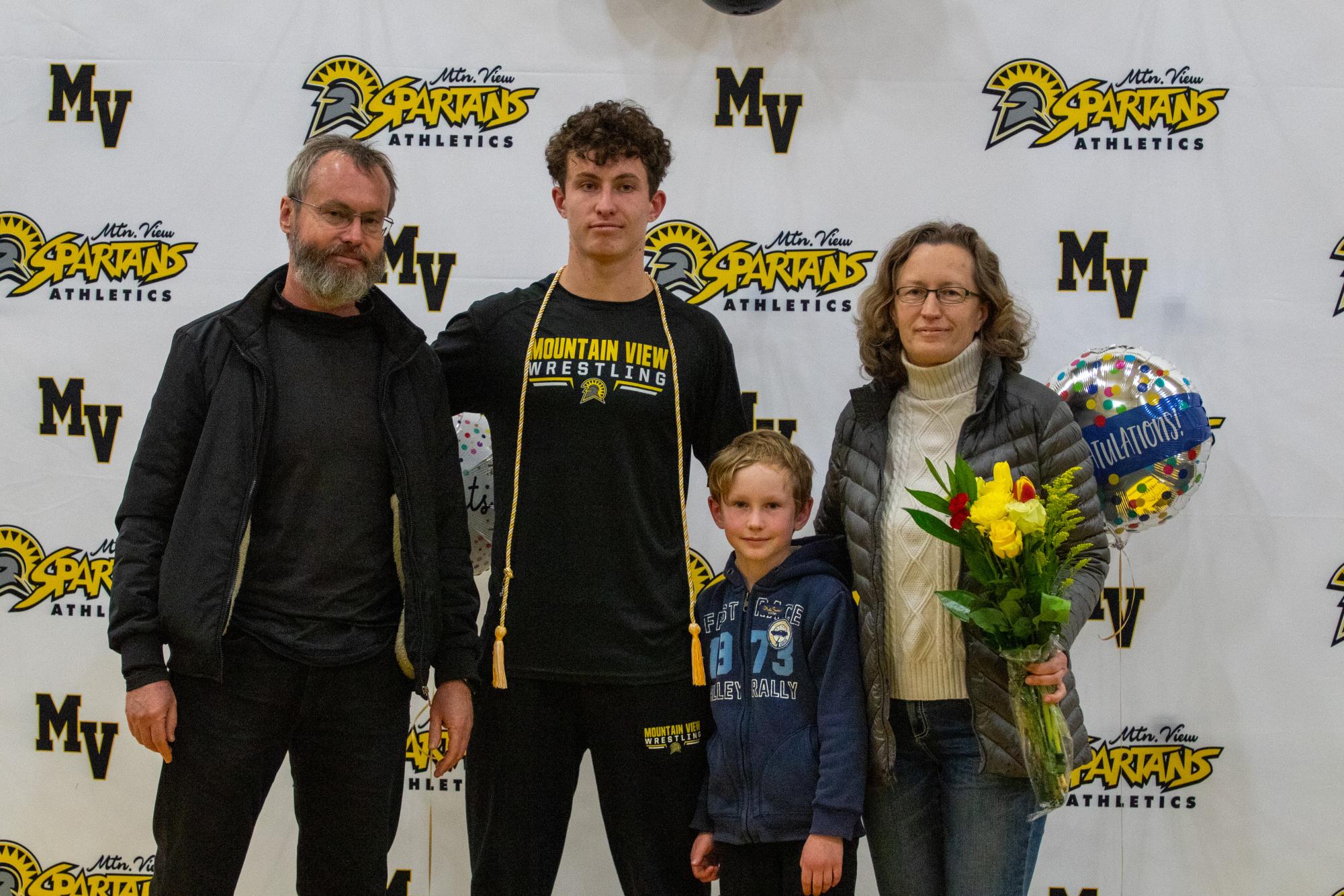 Photo story: Spartans celebrate senior wrestlers at final dual meet