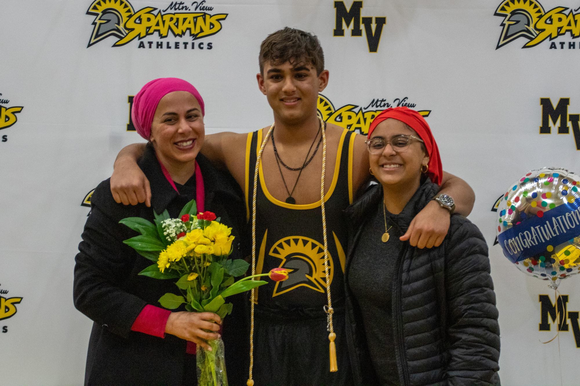 Photo story: Spartans celebrate senior wrestlers at final dual meet