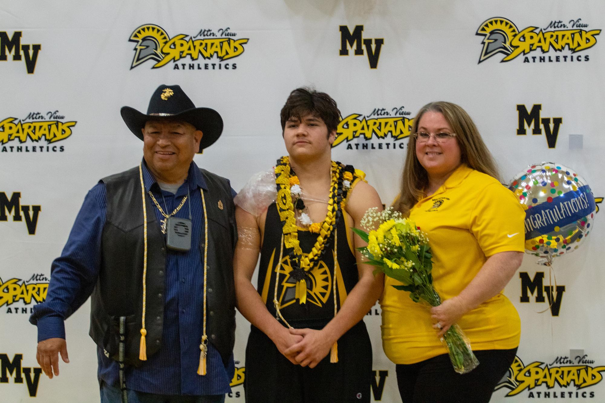 Photo story: Spartans celebrate senior wrestlers at final dual meet
