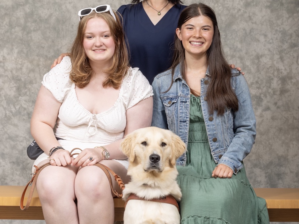 Sydney (left), Major, and Katie